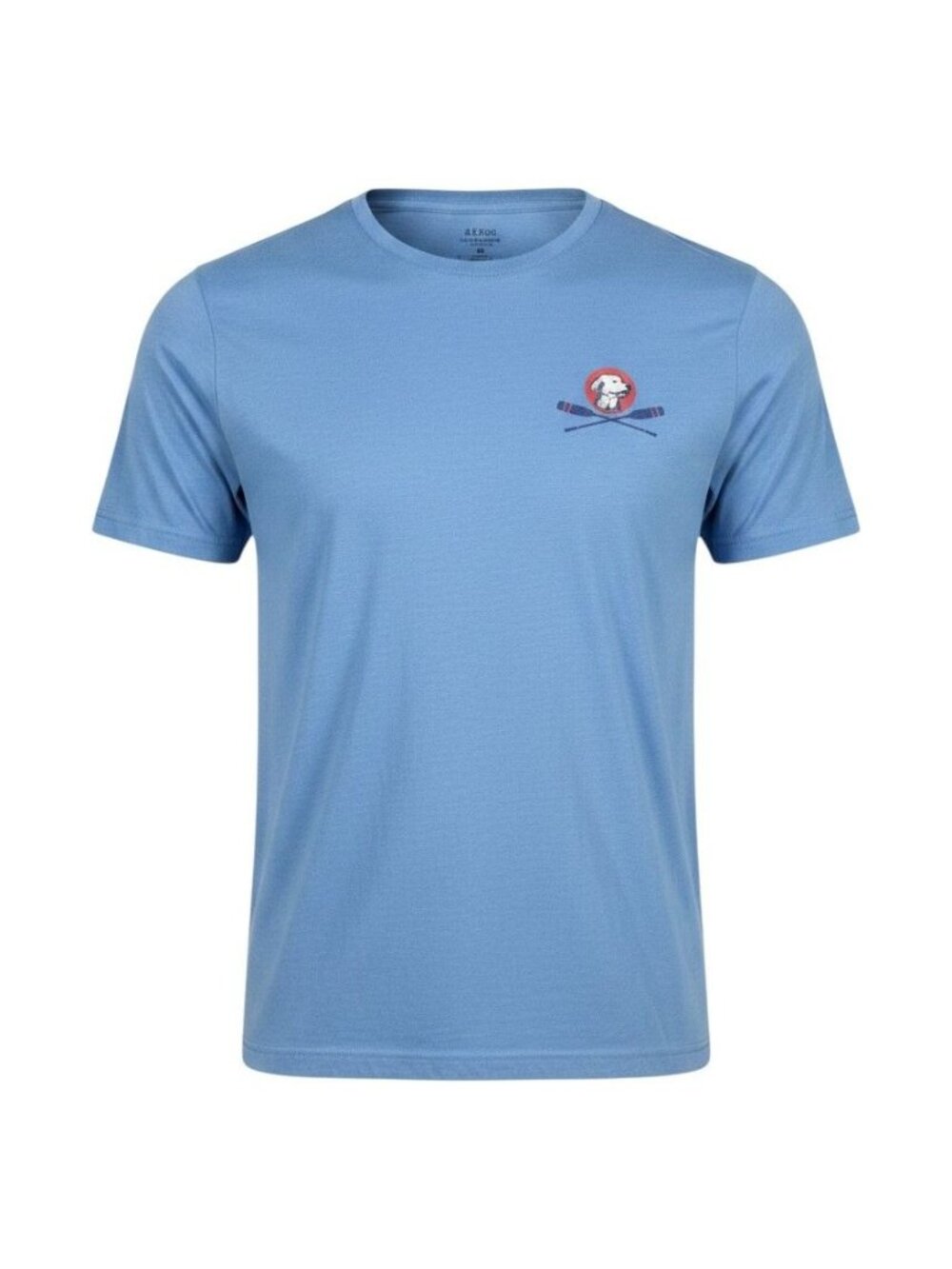 Izod Saltwater Mens Blue Graphic Tee XXL Crewneck